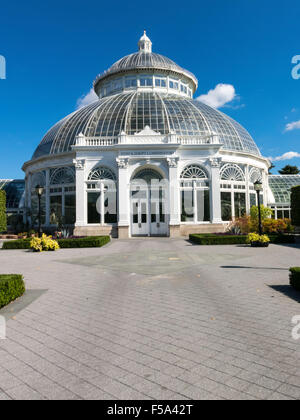 Haupt-Konservatorium in der New York Botanical Garden, der Bronx, NY, USA Stockfoto