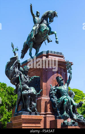 Denkmal am Platz San Martin in Buenos Aires, Argentinien Stockfoto