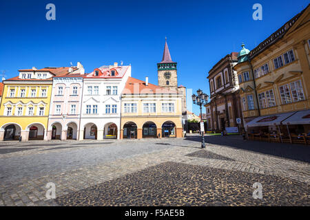 Valdstejnske Namesti, (Wallenstein-Platz), Jicin, ostböhmischen Kraj, Tschechische Republik Stockfoto