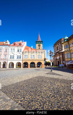 Valdstejnske Namesti, (Wallenstein-Platz), Jicin, ostböhmischen Kraj, Tschechische Republik Stockfoto