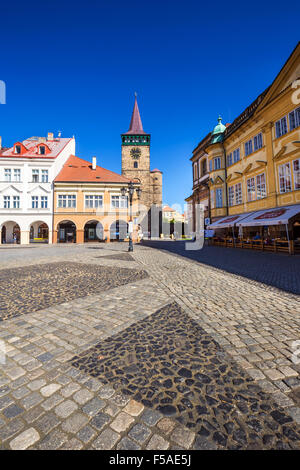 Valdstejnske Namesti, (Wallenstein-Platz), Jicin, ostböhmischen Kraj, Tschechische Republik Stockfoto