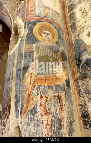 Antiphonitis Kloster Fresko in der Kirche in Esentepe in der türkischen Republik von Nord Zypern KATHY DEWITT Stockfoto