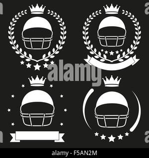 Satz von Vintage Football Club Abzeichen und Aufkleber Stock Vektor