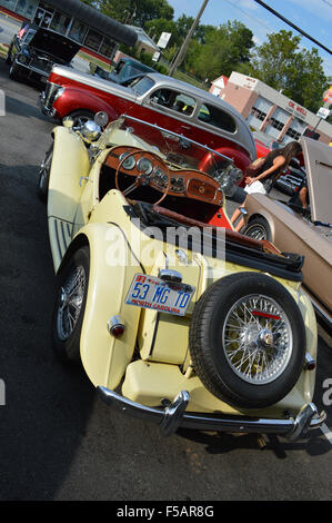 Ein 1953 MG TD britischen Sportwagen. Stockfoto