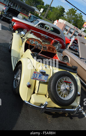 Ein 1953 MG TD britischen Sportwagen. Stockfoto