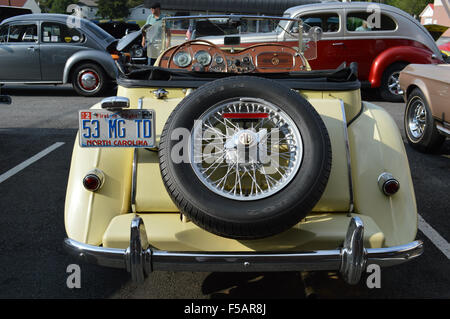 Ein 1953 MG TD britischen Sportwagen. Stockfoto
