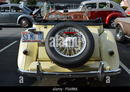 Ein 1953 MG TD britischen Sportwagen. Stockfoto