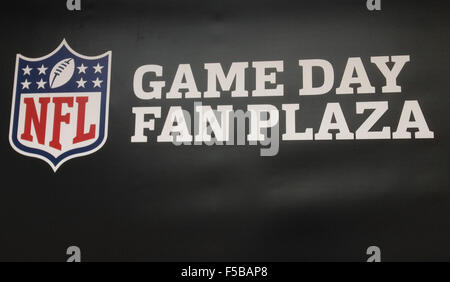 London, UK. 1. November 2015. NFL: November 1st International Series - Detroit Lions Vs Kansas City Chiefs, NFL Credit: Glamourstock/Alamy Live-Nachrichten Stockfoto
