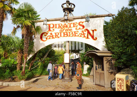 Pirates Of The Caribbean fahren In Adventureland Disneyland Paris Marne-la-Vallée Chessy Frankreich Stockfoto