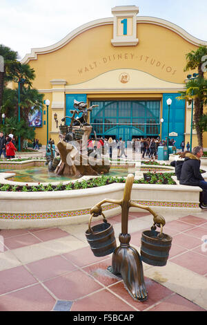 Eingang zum Walt Disney Studios Disneyland Paris Marne-la-Vallée Chessy Frankreich Stockfoto