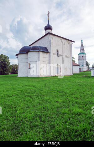 Kirche von Boris und Gleb Kideksha (1152), UNESCO-Weltkulturerbe, Susdal Stockfoto