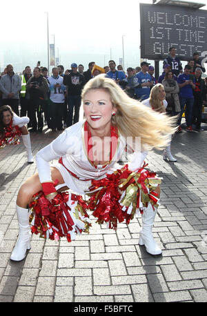 London, UK. 1. November 2015. NFL: November 1st International Series - Detroit Lions Vs Kansas City Chiefs, NFL - Atmosphäre Credit: Glamourstock/Alamy Live-Nachrichten Stockfoto