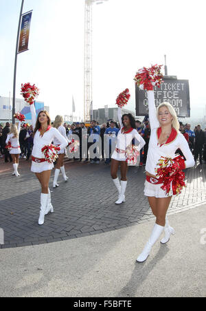 London, UK. 1. November 2015. NFL: November 1st International Series - Detroit Lions Vs Kansas City Chiefs, NFL - Atmosphäre Credit: Glamourstock/Alamy Live-Nachrichten Stockfoto