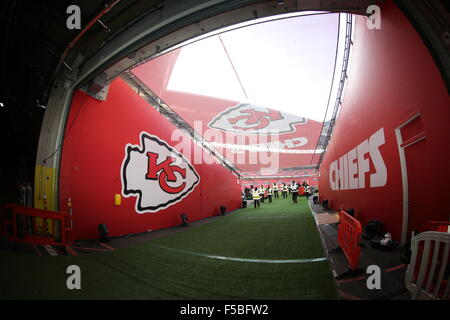 London, UK. 1. November 2015. NFL: November 1st International Series - Detroit Lions Vs Kansas City Chiefs, NFL - Atmosphäre Credit: Glamourstock/Alamy Live-Nachrichten Stockfoto