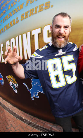 London, UK. 1. November 2015. NFL: November 1st International Series - Detroit Lions Vs Kansas City Chiefs, NFL - Atmosphäre Credit: Glamourstock/Alamy Live-Nachrichten Stockfoto