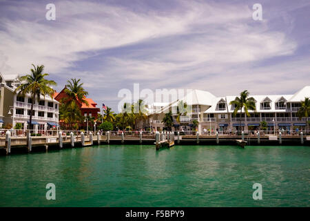 Blick vom Wasser in Richtung der Westin Resort & Marina Key West Florida USA reisen Stockfoto