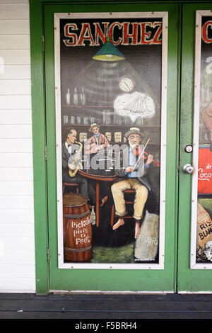 Green Parrot Bar Zeichen, "Erste und letzte Bar an der US 1" Landmark Saloon Bar geöffnet 1890 Stockfoto