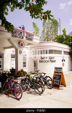 Eaton Street Seafood Market vor Key West Florida USA reisen Stockfoto