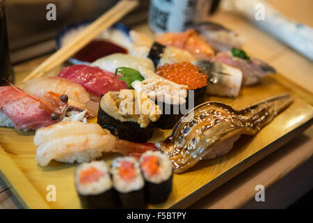 Sushi Platte Stockfoto