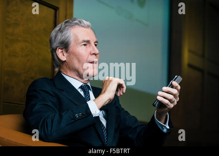 Chairman, President und Director von Macys und Bloomingdale's, Terry Lundgren Stockfoto