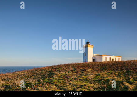 Leuchtturm in Duncansby Head, in der Nähe von John o' Groats in Caithness, Schottland, Großbritannien. Stockfoto