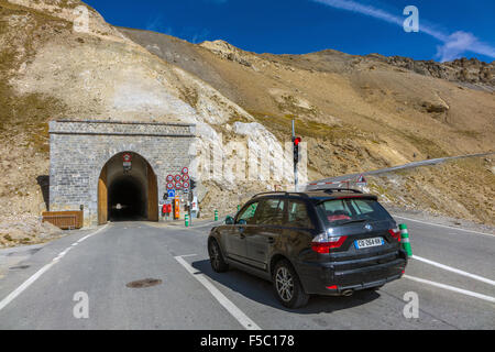 Tunnel am Col de Galibier Mountain pass, Frankreich Stockfoto