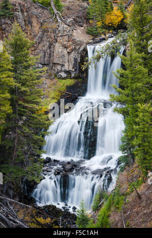 Undine fällt, Yellowstone-Nationalpark, Wyoming. Stockfoto