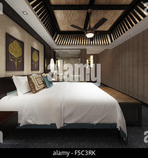 Hotelzimmer-Interieur Stockfoto