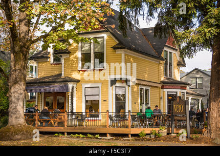 Vero Espresso Haus in Eugene, Oregon. Stockfoto