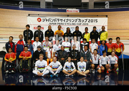 Japanische Zyklus Sportscenter, Shizuoka, Japan. 1. November 2015. Allgemeine Ansicht, 1. November 2015 - Para-Cycling: Japan-Para-Cycling CUP 2015 Award Ceremony am japanischen Zyklus Sportscenter, Shizuoka, Japan. © Shingo Ito/AFLO SPORT/Alamy Live-Nachrichten Stockfoto