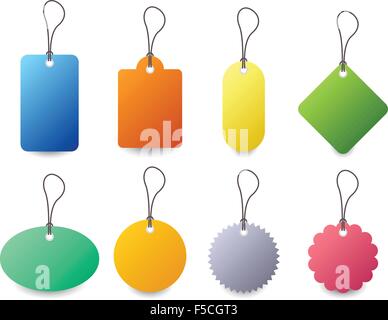 Tag-Label Abzeichen Set Vector Stock Vektor