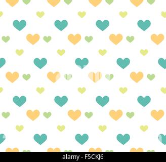 Romantische Muster mit Herzen. Vektor-Illustration. Hintergrund Stock Vektor