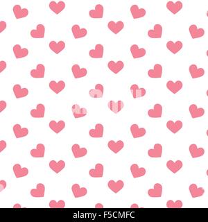 Romantische Muster mit Herzen. Vektor-Illustration. Hintergrund Stock Vektor
