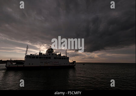 Isle Of Wight Yarmouth Wight Fährlinie gonna lymington Stockfoto