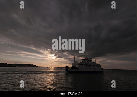 Isle Of Wight Yarmouth Wight Fährlinie gonna lymington Stockfoto