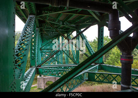 Schneiden Sie Flussbrücke, obere Halbinsel, Michigan. Stockfoto