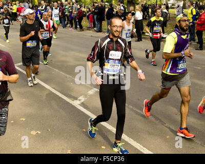 New York, New York, USA. 1. November 2015. New York City-Marathon. NYC Marathon, Central Park, New York, NY USA Credit: Frank Rocco/Alamy Live-Nachrichten Stockfoto