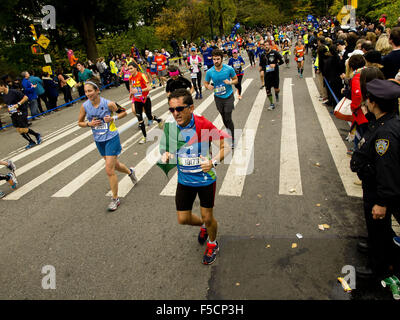 New York, New York, USA. 1. November 2015. New York City-Marathon. NYC Marathon, Central Park, New York, NY USA Credit: Frank Rocco/Alamy Live-Nachrichten Stockfoto
