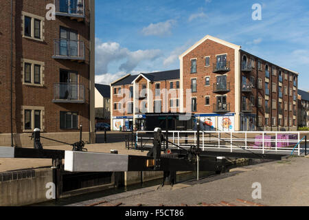 Ebley Wharf Sanierung in Stroud, Gloucestershire, UK Stockfoto