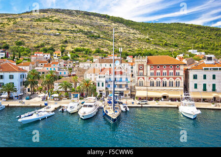 VIS Insel Yachting Blick, Dalmatien, Kroatien Stockfoto