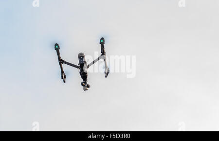 Zrenjanin, Serbien: Oktober 2015, Bild von der Dji Inspire 1 drone Quadcopter UAV der 4 k video schießt und 12mp Standbilder Stockfoto