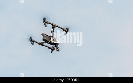 Zrenjanin, Serbien: Oktober 2015, Bild von der Dji Inspire 1 drone Quadcopter UAV der 4 k video schießt und 12mp Standbilder Stockfoto
