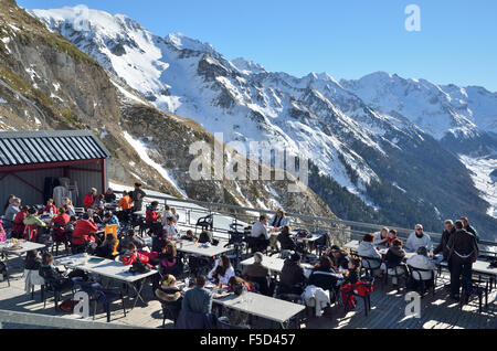 Artouste Skigebiet in den französischen Pyrenäen Stockfoto