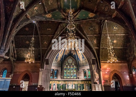 Salbei Innenraum der Kapelle an der Cornell University, Ithaca, New York, USA Stockfoto