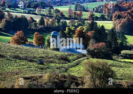 Malerischen Herbst Bauernhof, Madison, New York, USA Stockfoto