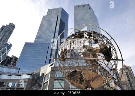 New York, USA-November 15,2012; Globus am Columbus Circle, Manhattan, New York. November 15,2012, New York Stockfoto
