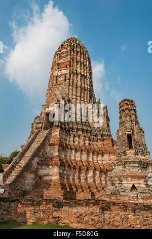 Buddhistische Tempel, Wat Chaiwatthanaram, Ayutthaya, Thailand Stockfoto