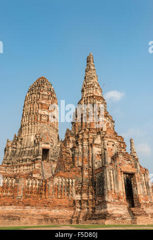 Buddhistische Tempel, Wat Chaiwatthanaram, Ayutthaya, Thailand Stockfoto