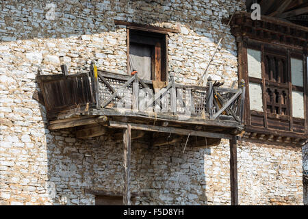 Dorf von Ura, Bumthang, Bhutan Stockfoto