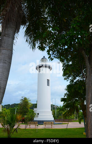 Rincón Leuchtturm oder El Faro de Punta Higuero. Puerto Rico. Territorium der USA. Karibik-Insel. Stockfoto